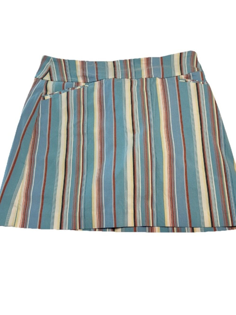 attyre Ladies sz 4 Tennis Golf Pickleball skort stretch pull on Stripe Pocket